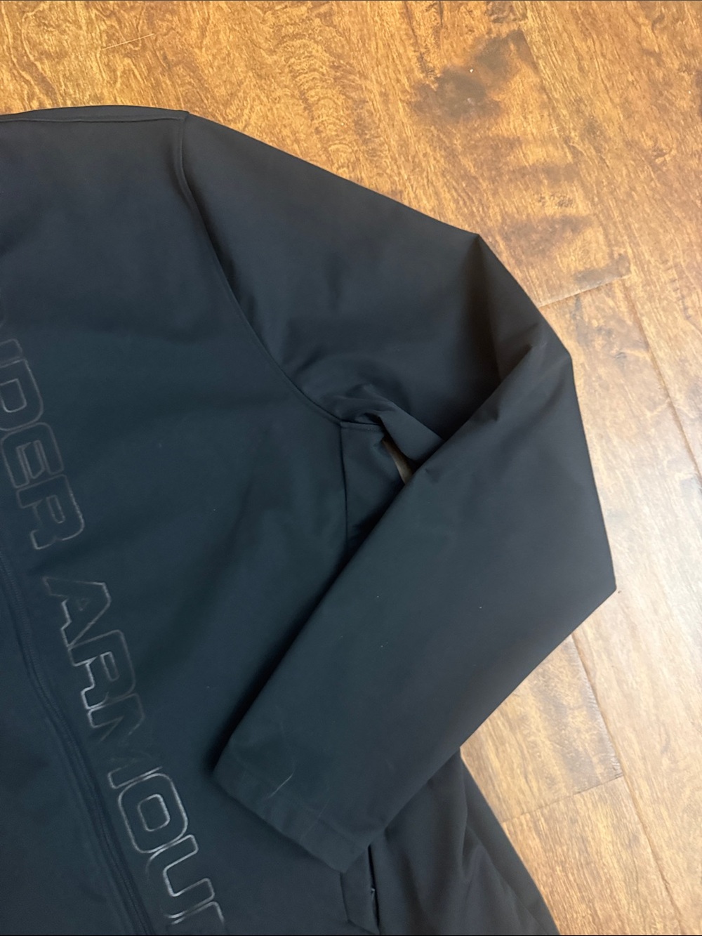 Under Armour Black Vertical Logo Full-Zip Performance Jacket - Picture 4 of 16